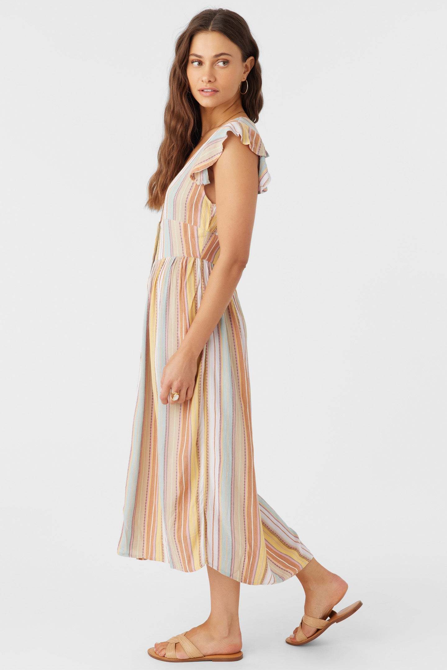 RAINEY STRIPE MIDI DRESS