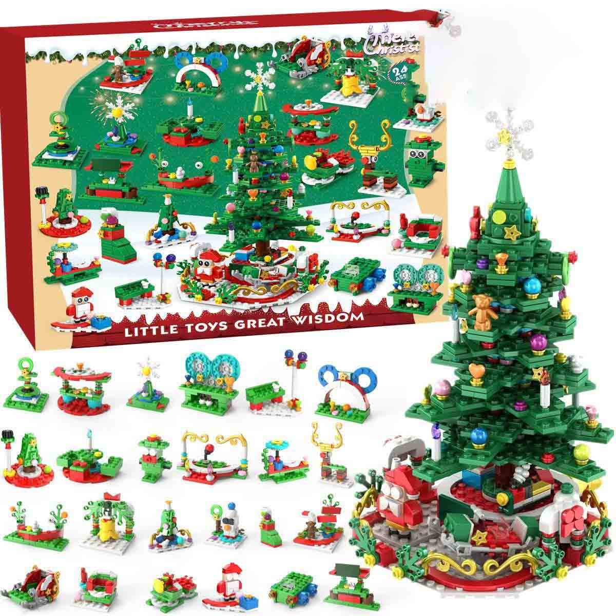 Advent Calendar Kids With Christmas Building Blocks