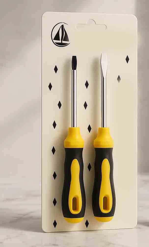 Multi Screwdriver Set – Flat & Phillips Head | Durable Non-Slip Grip