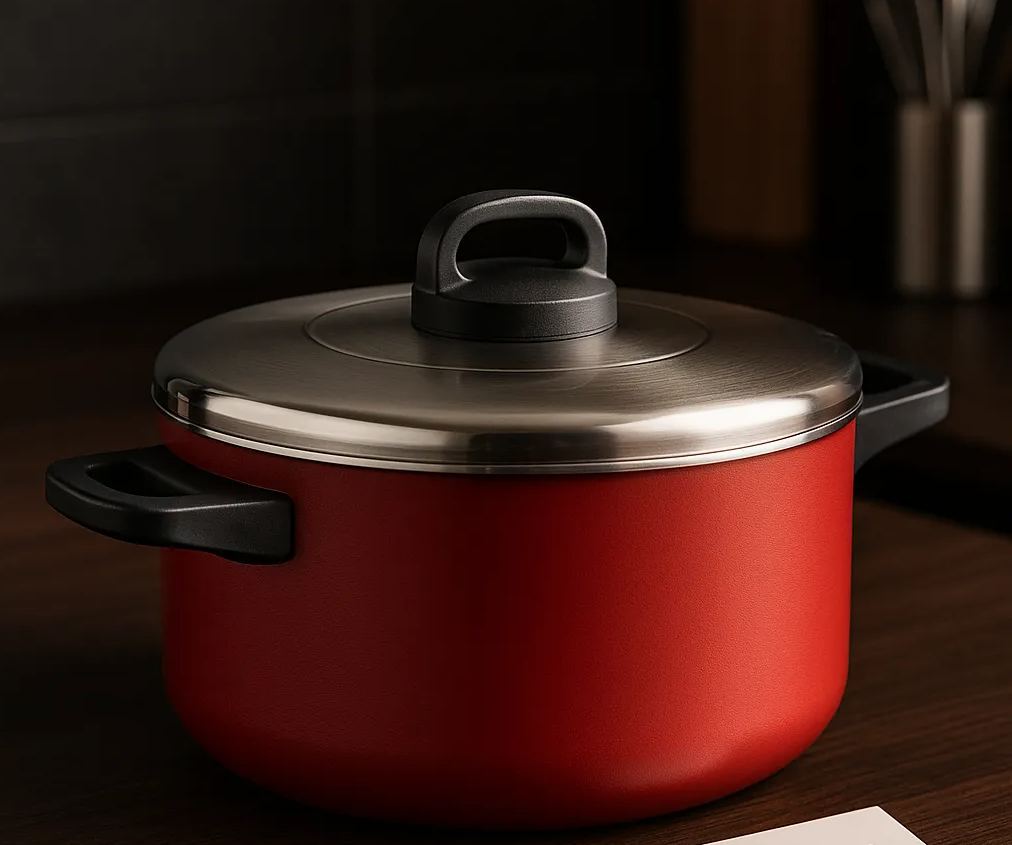 Prestige Heavy Gauge Non-Stick Casserole Pot with Stainless Steel Lid – Premium Durable Cookware for Everyday Cooking