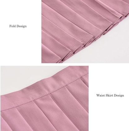 Summer Womens Japanese School Girl JK Skirt Costume,Cosplay Costumes,Mini Plaid Skirt with Bow Tie,Cute Halloween Uniform,Sexy Sailor Shirts Uniform