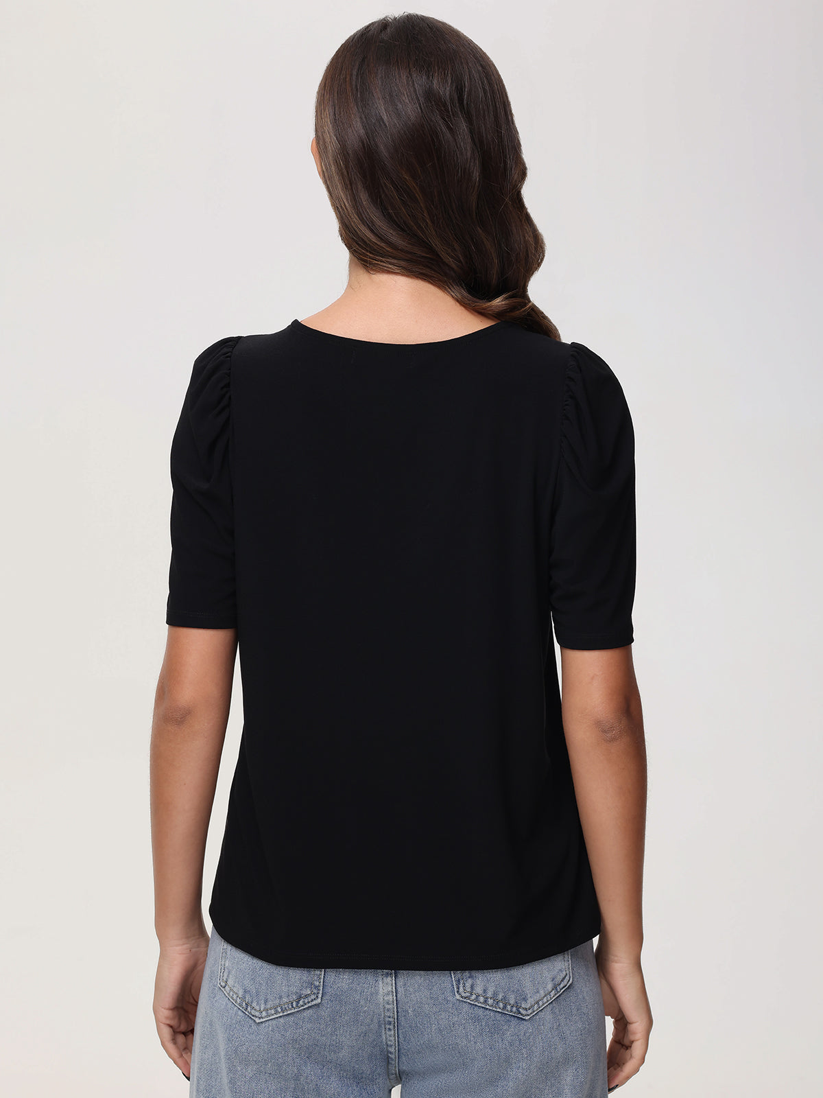 Floral Crochet Sleeve Top