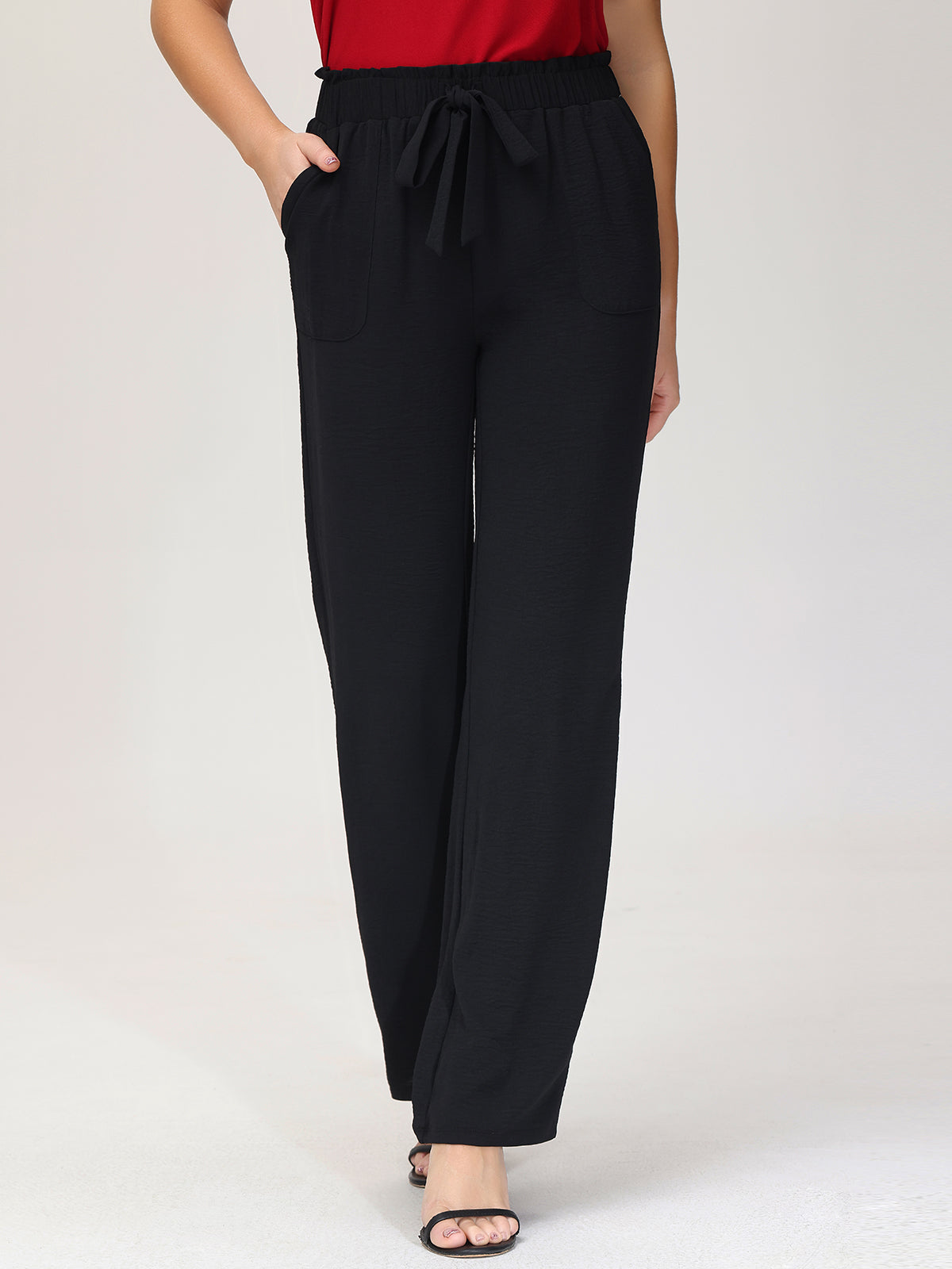 High Waist Drawstring Pants