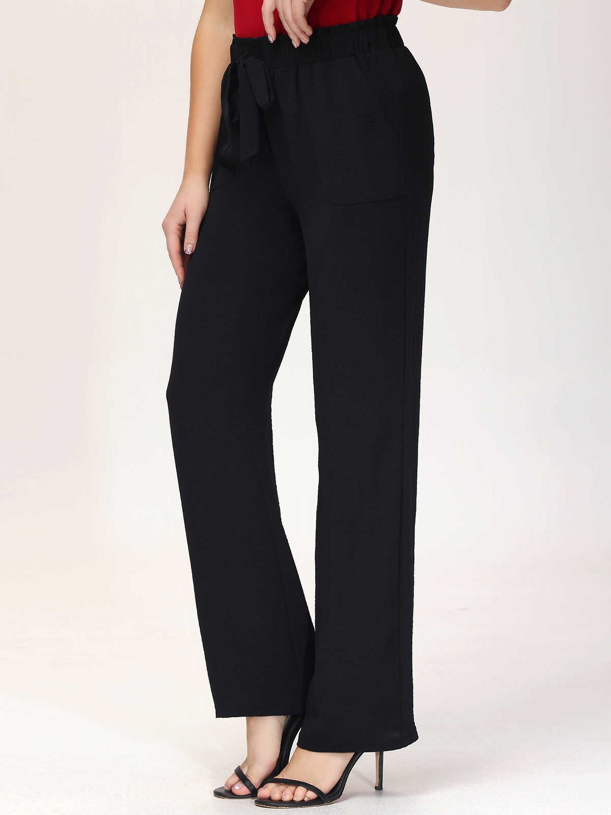 High Waist Drawstring Pants
