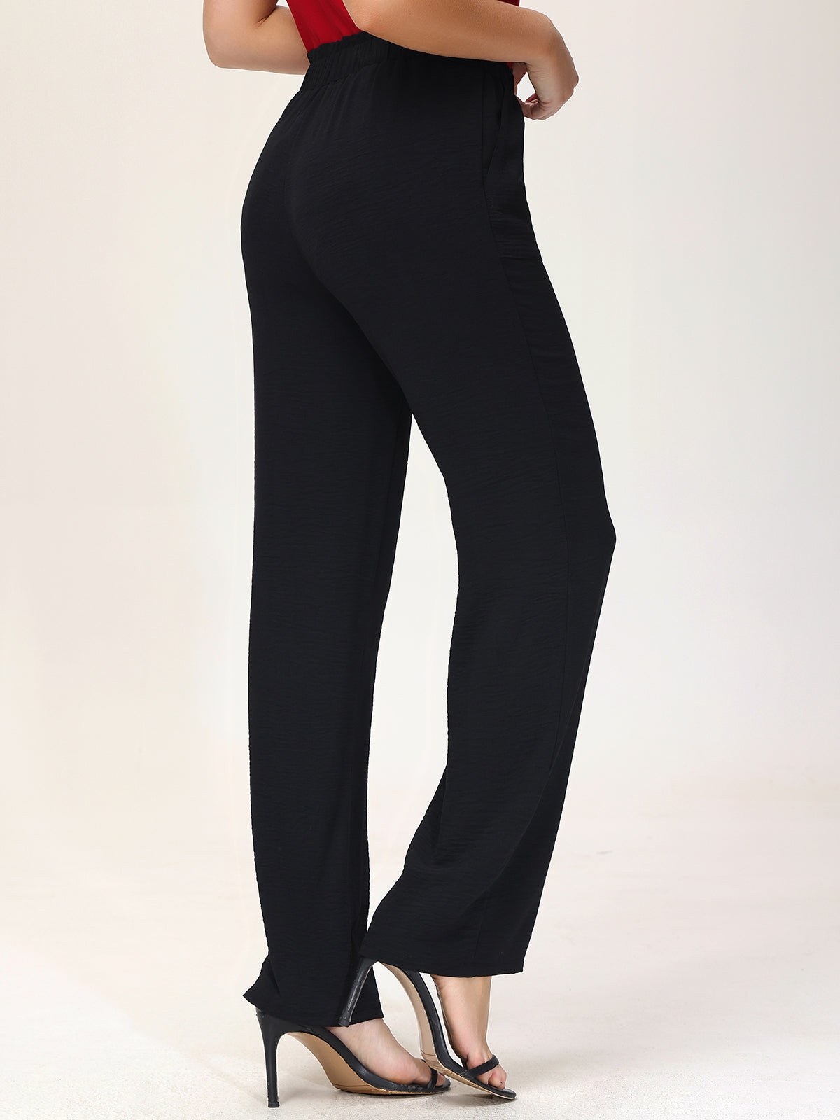 High Waist Drawstring Pants