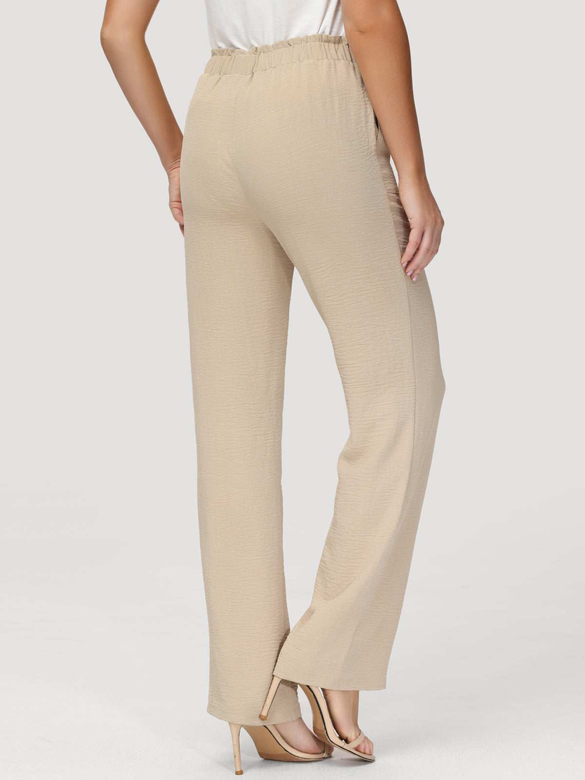 High Waist Drawstring Pants