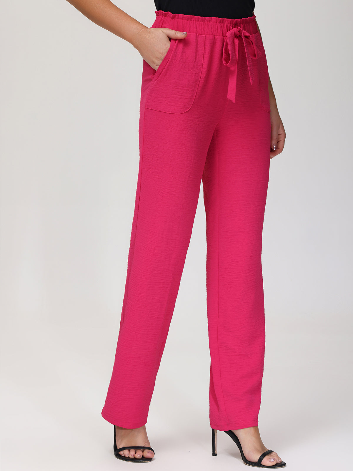 High Waist Drawstring Pants