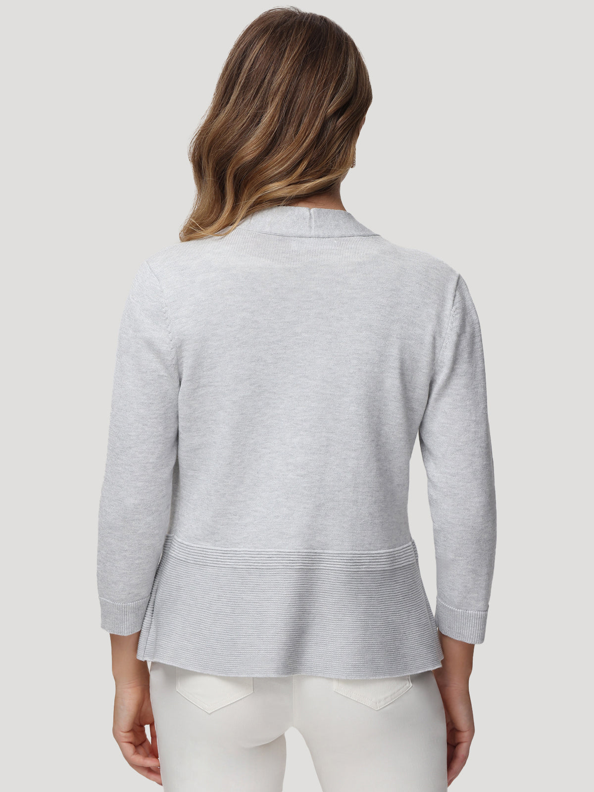 Rib Open-Front Cardigan