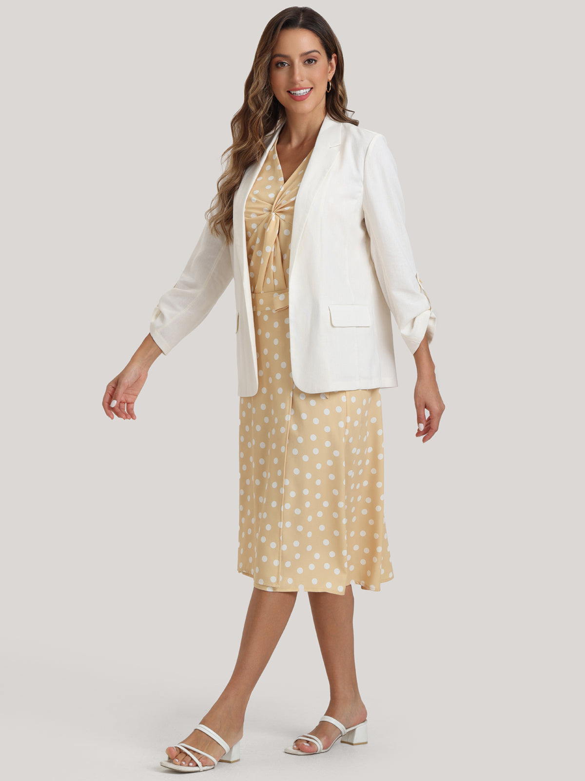 Rolled Sleeve Blazer