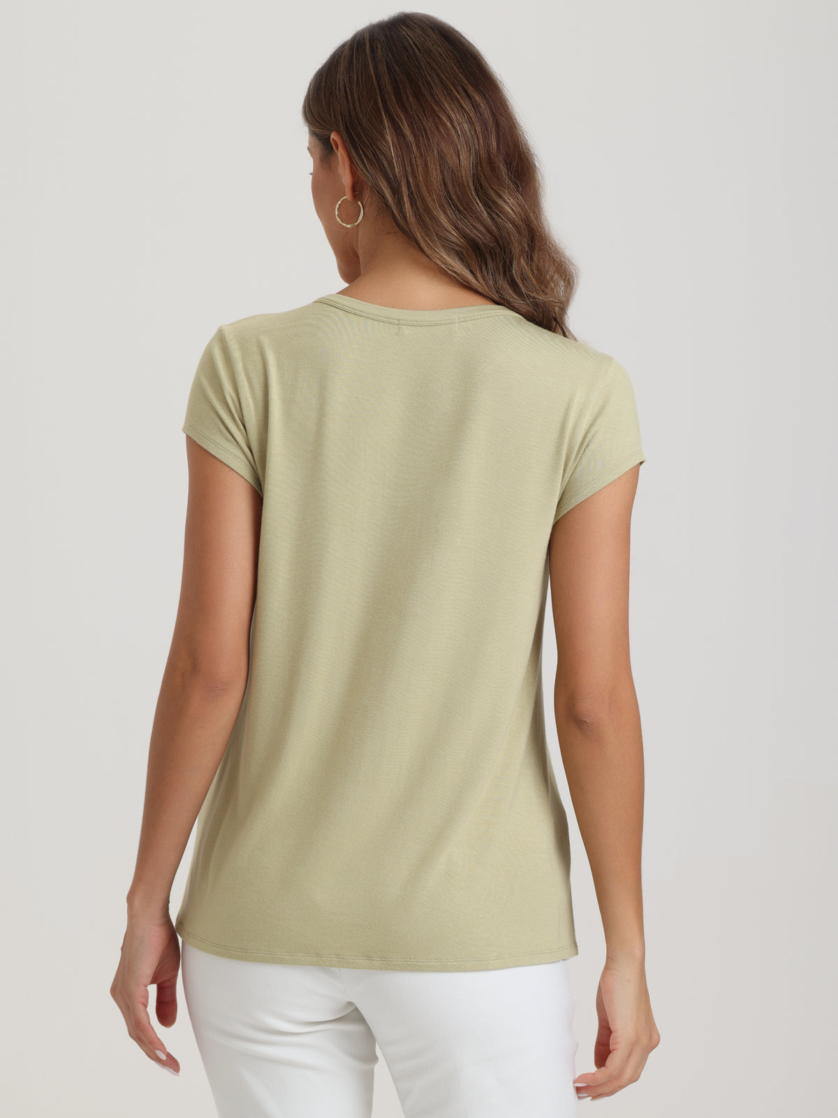 Ruched Crewneck Top