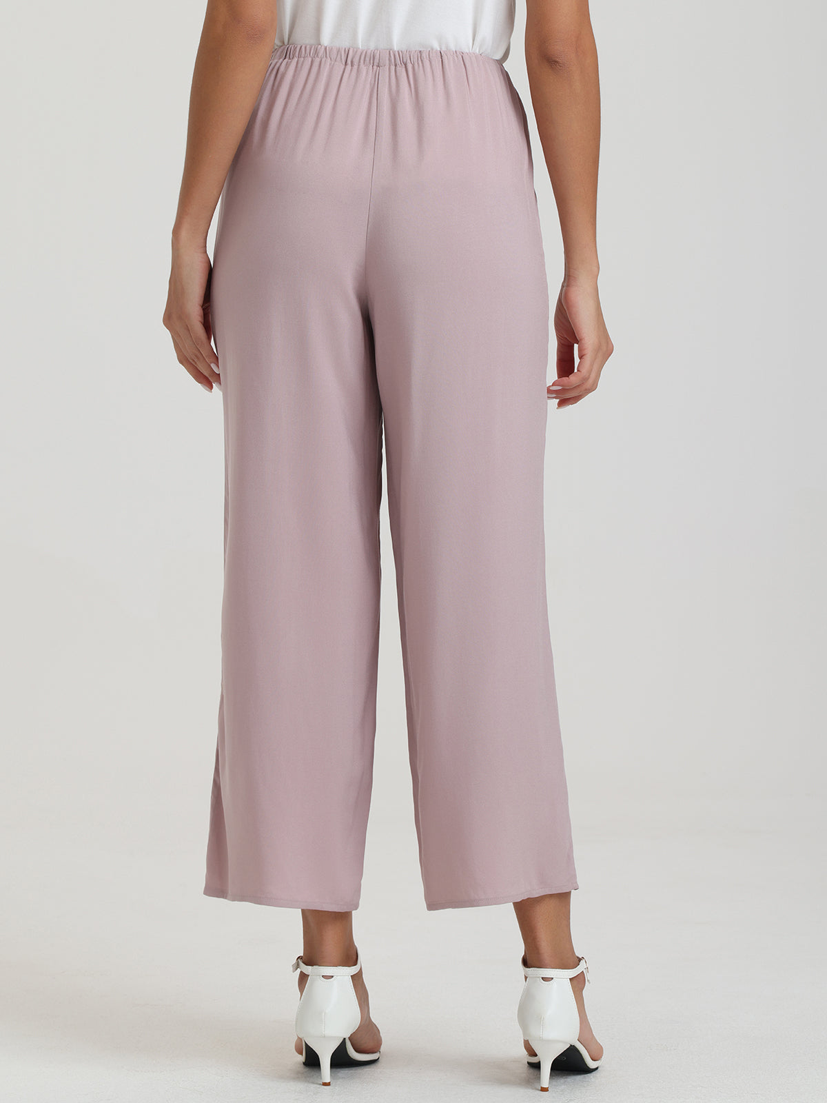 Drawstring Wide Leg Pants