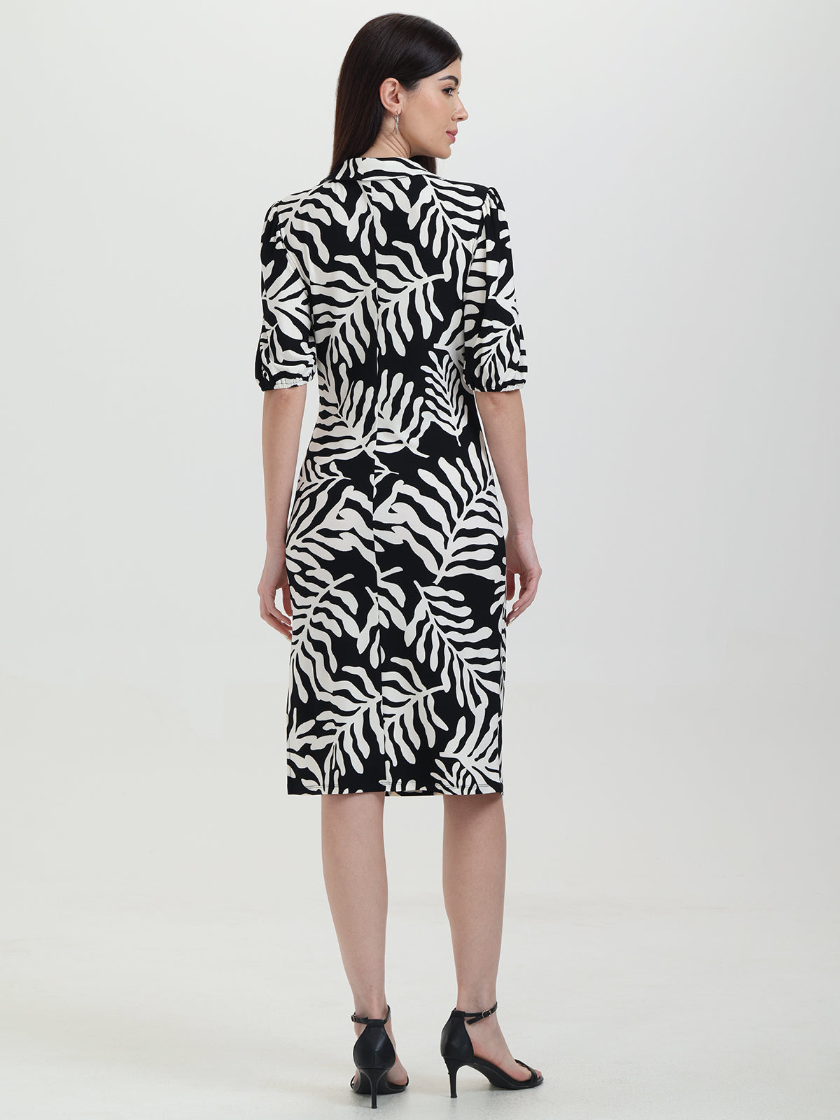 Print Collared Dress