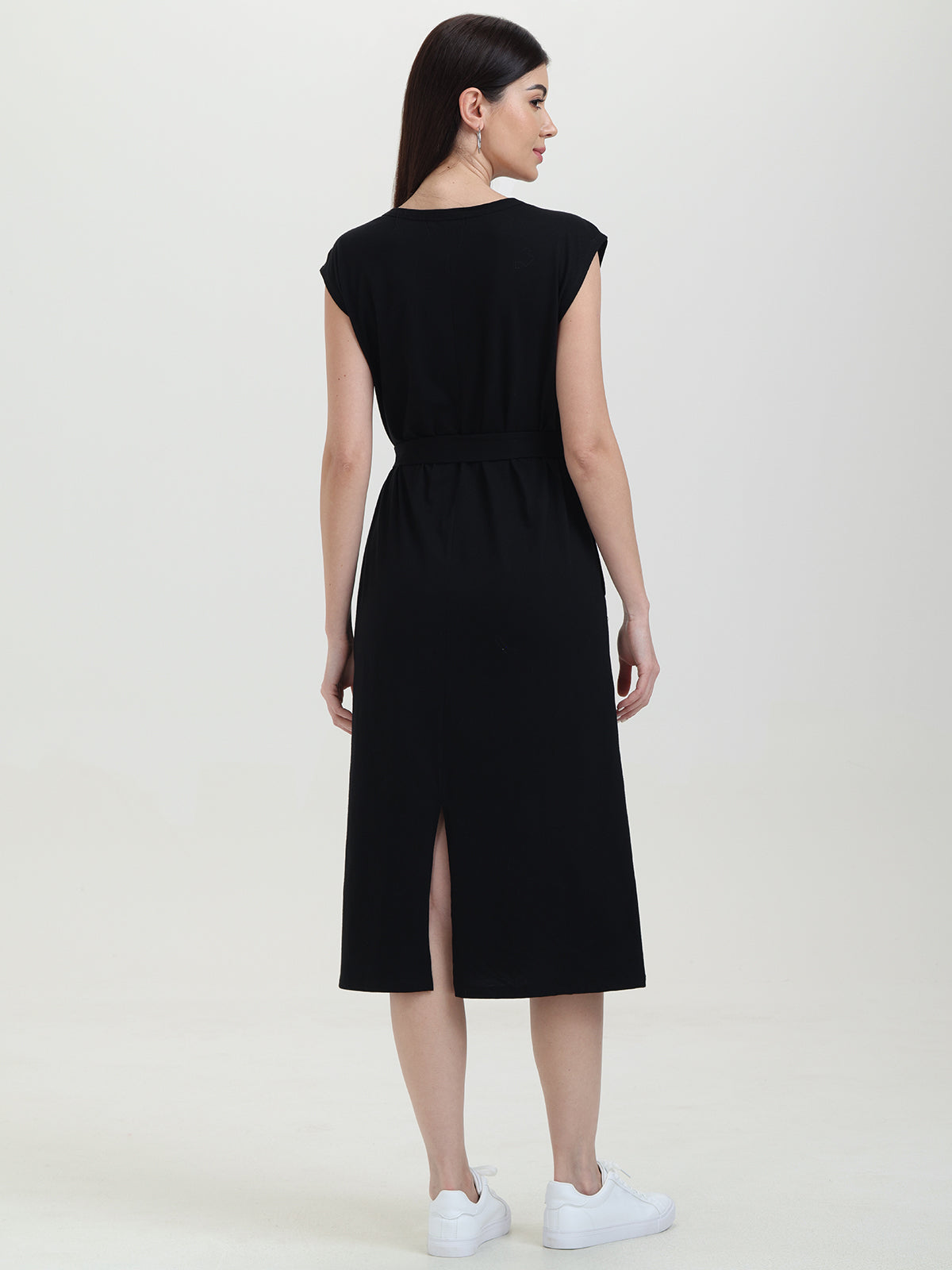 Tie Waist Midi Dress