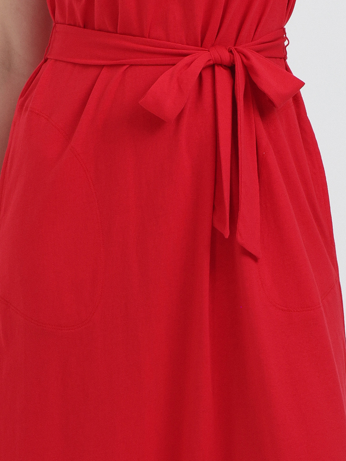 Tie Waist Midi Dress