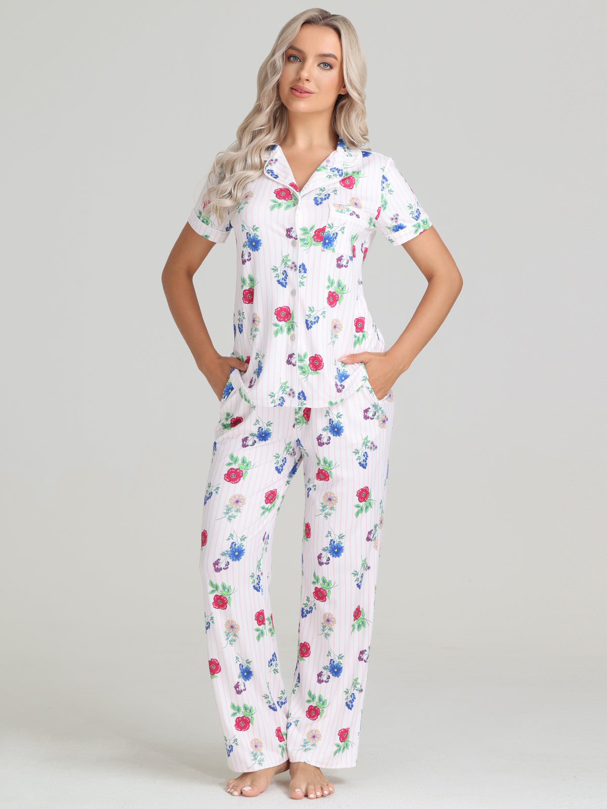 Floral Pajamas Set
