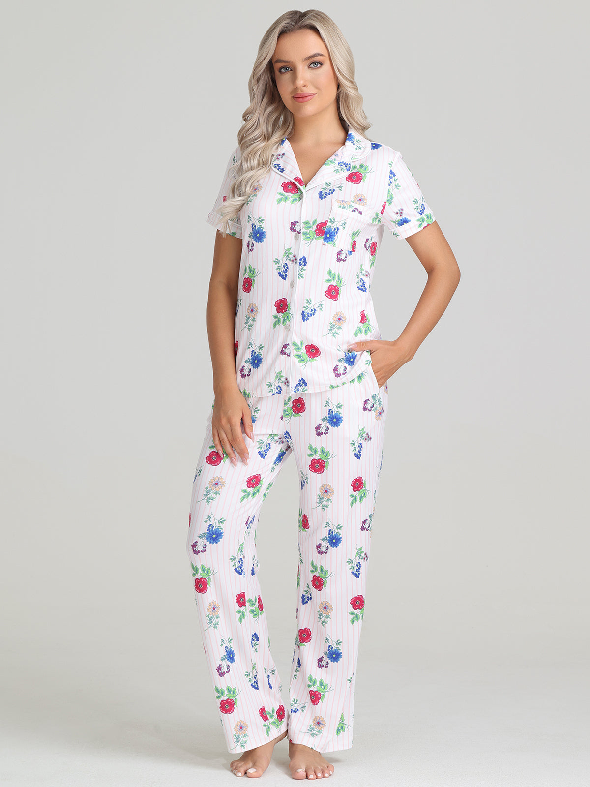 Floral Pajamas Set