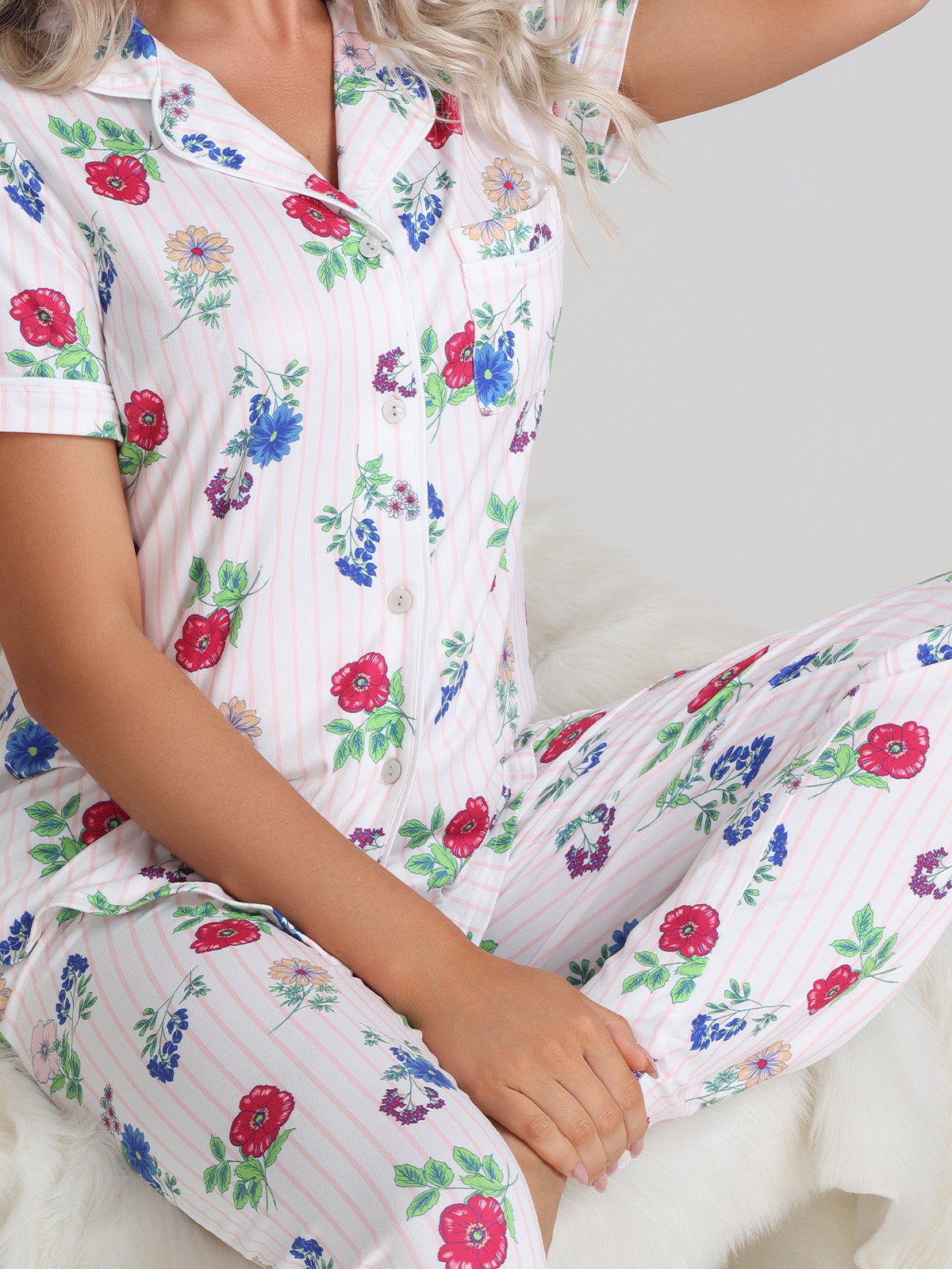 Floral Pajamas Set