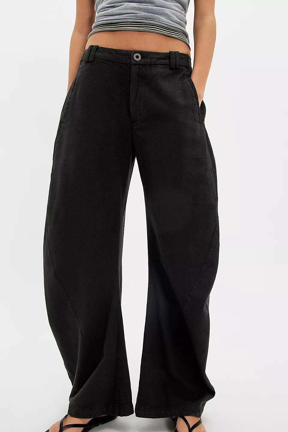 Spotlight Washed Barrel Chino Trousers (Buy 2 Free Shipping)
