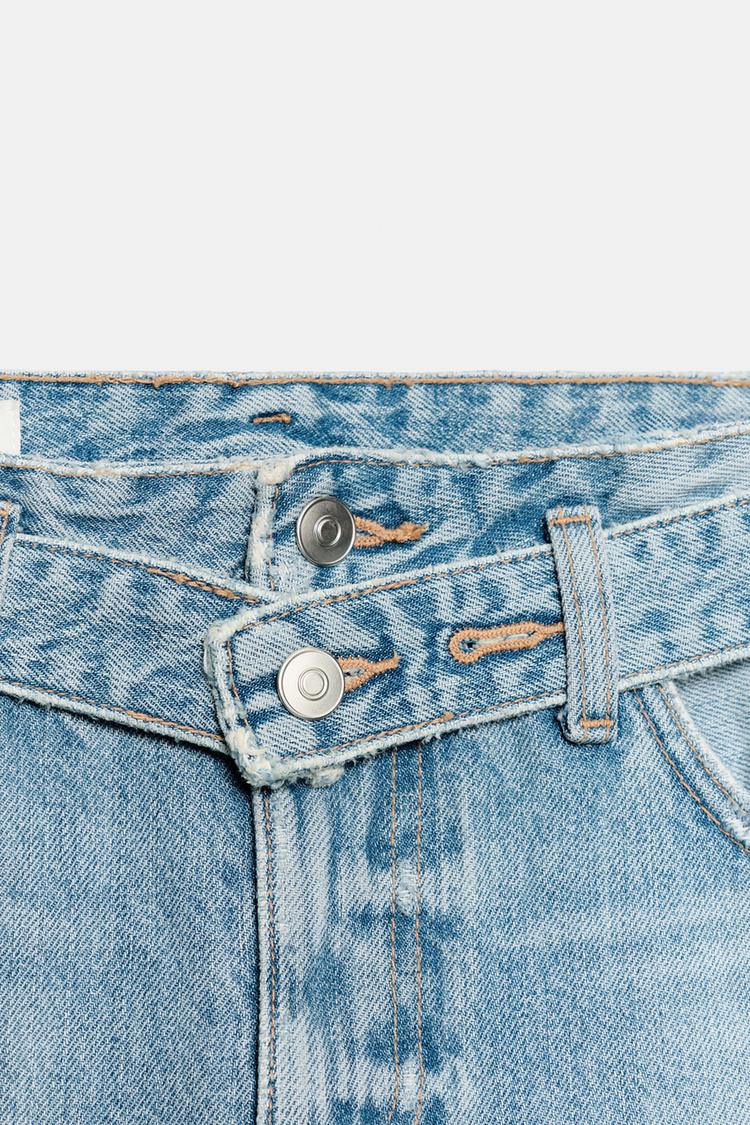 Trf Mid-rise Belted Jeans (Buy 2 Free Shipping)