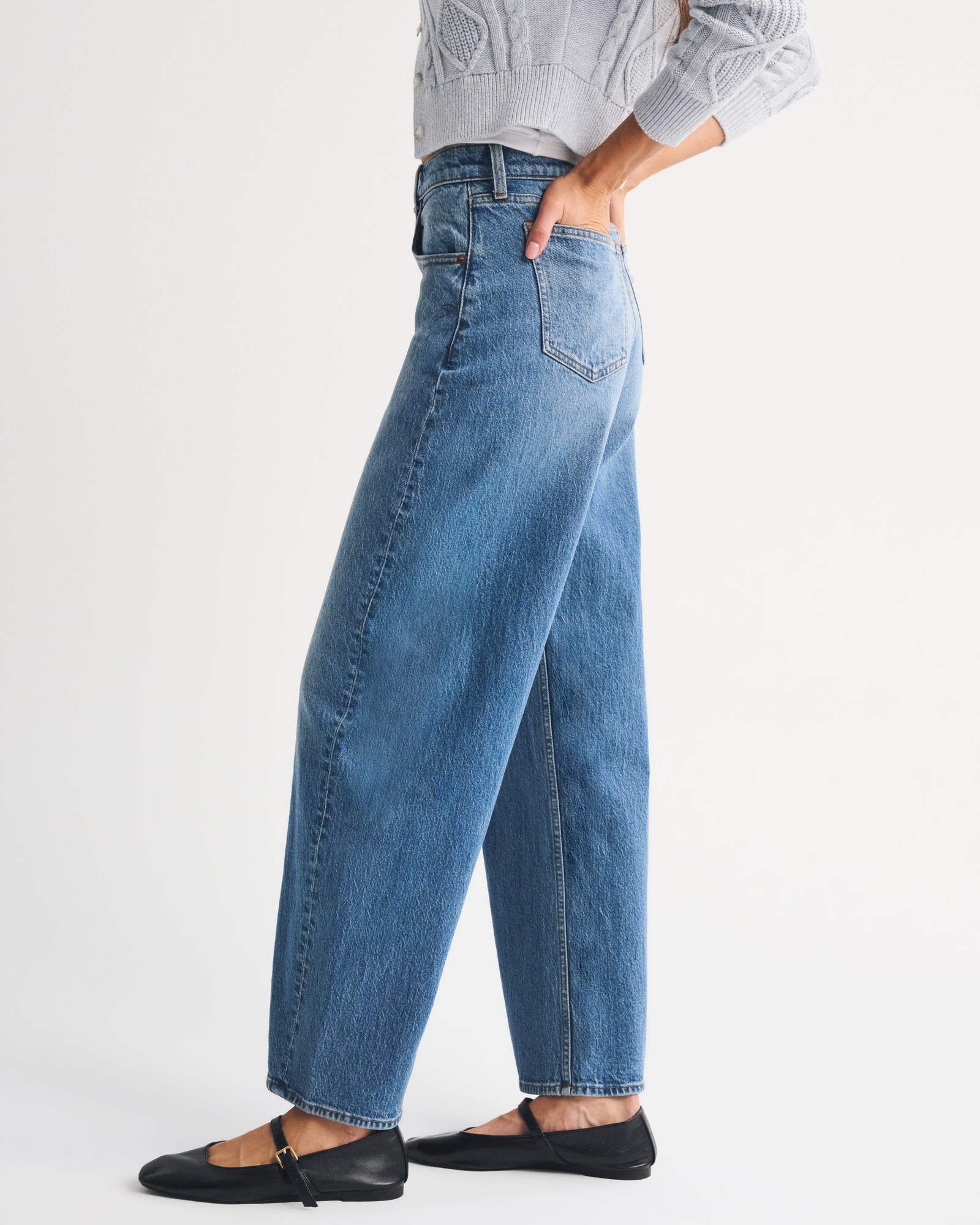 High Rise Barrel Jean (Buy 2 Free Shipping)