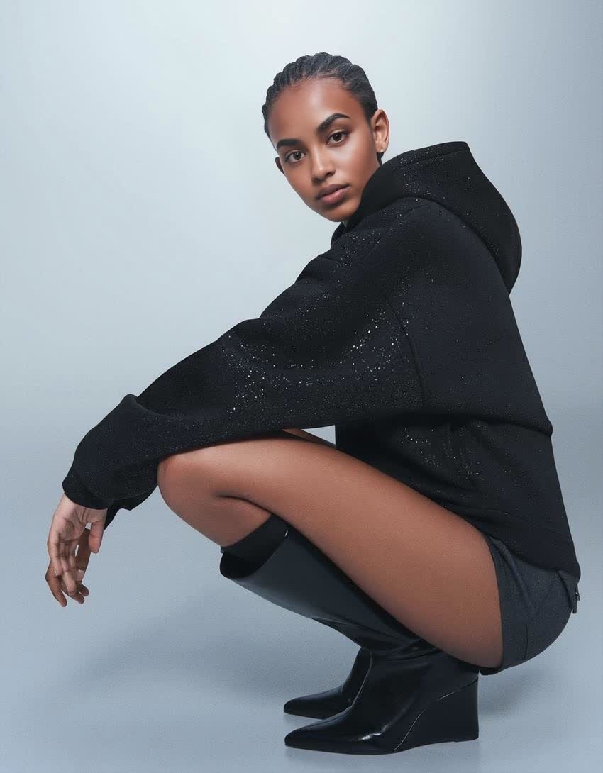 Glitter Hooded Sweatshirt(Buy 2 Free Shipping)