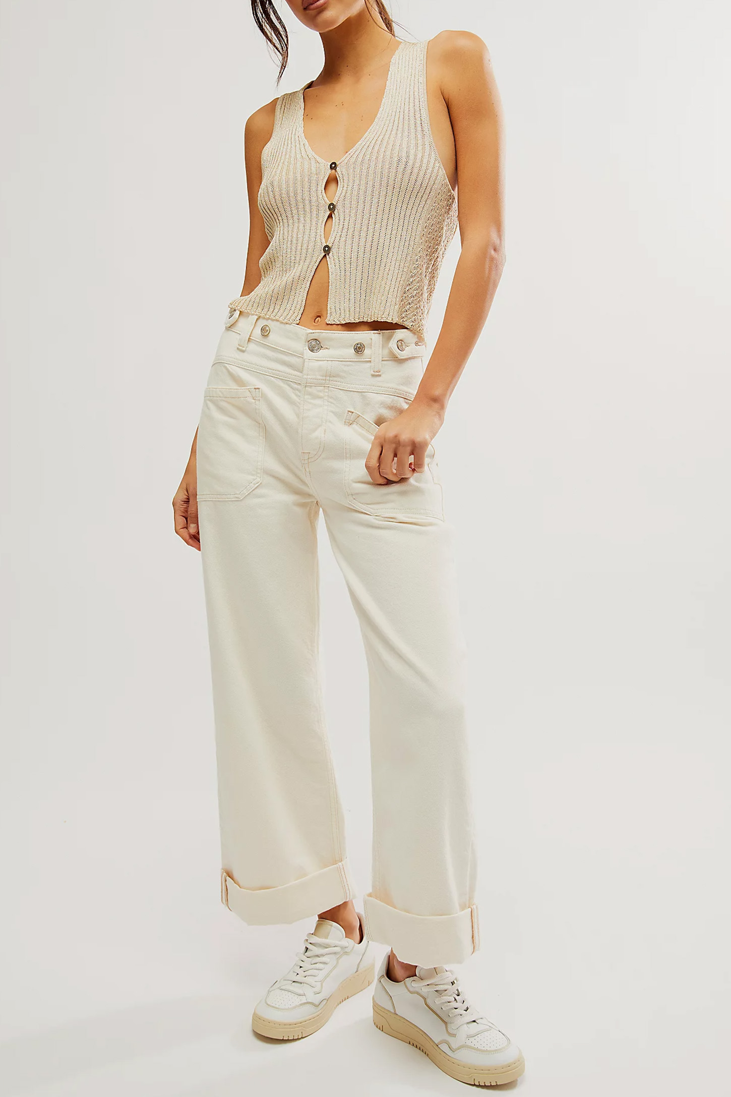 Summer Palmer Cuffed Jeans(BUY 2 FREE SHIPPING)