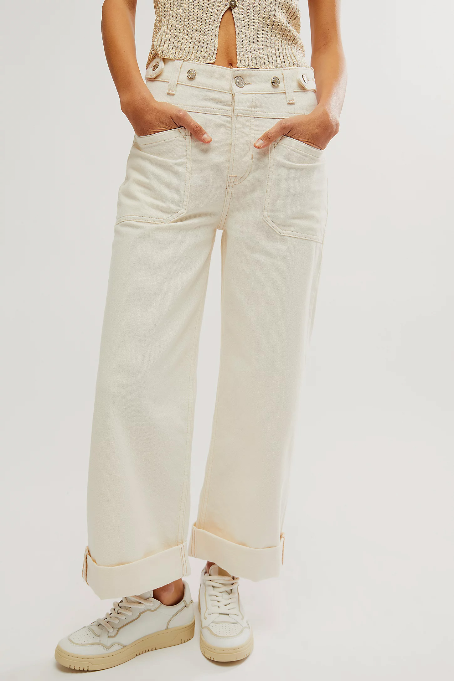 Summer Palmer Cuffed Jeans(BUY 2 FREE SHIPPING)