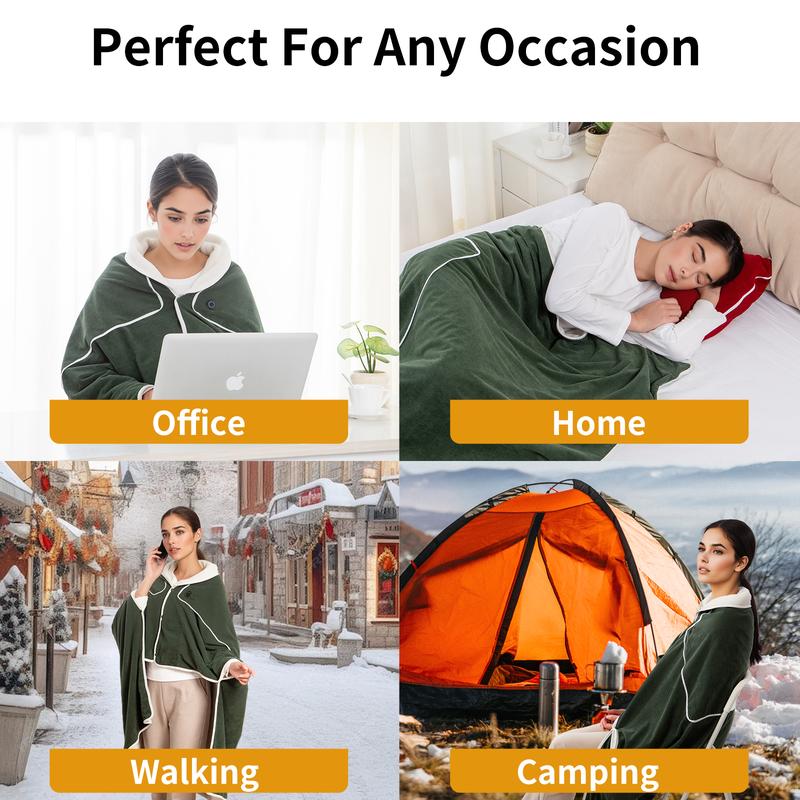 🎅Best Winter Gifts 🔥4 in 1 Favorite Portable Heated Shawl (Buy 2 Free Shipping)