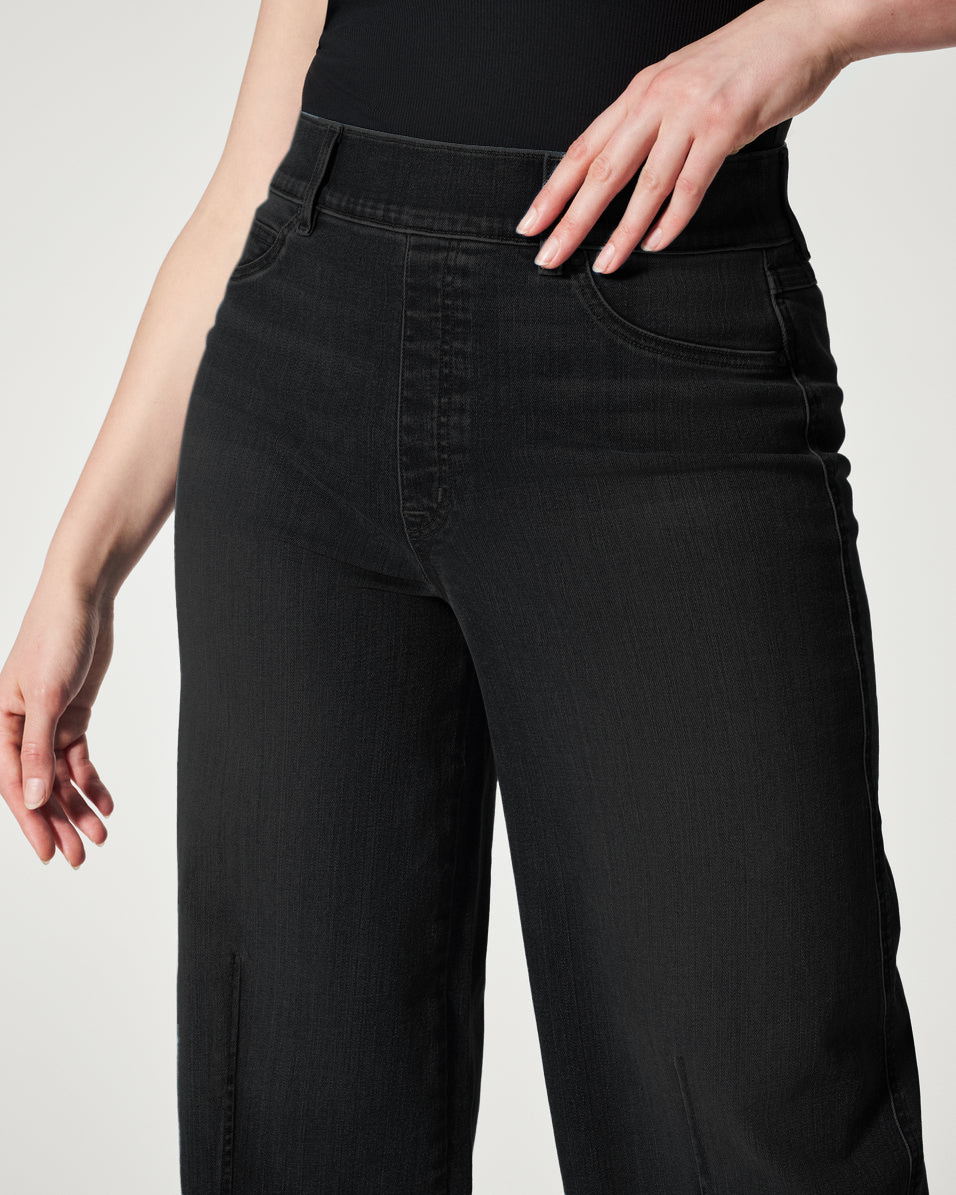Seamed Front Wide Leg Jeans(Buy 2 Free Shipping)