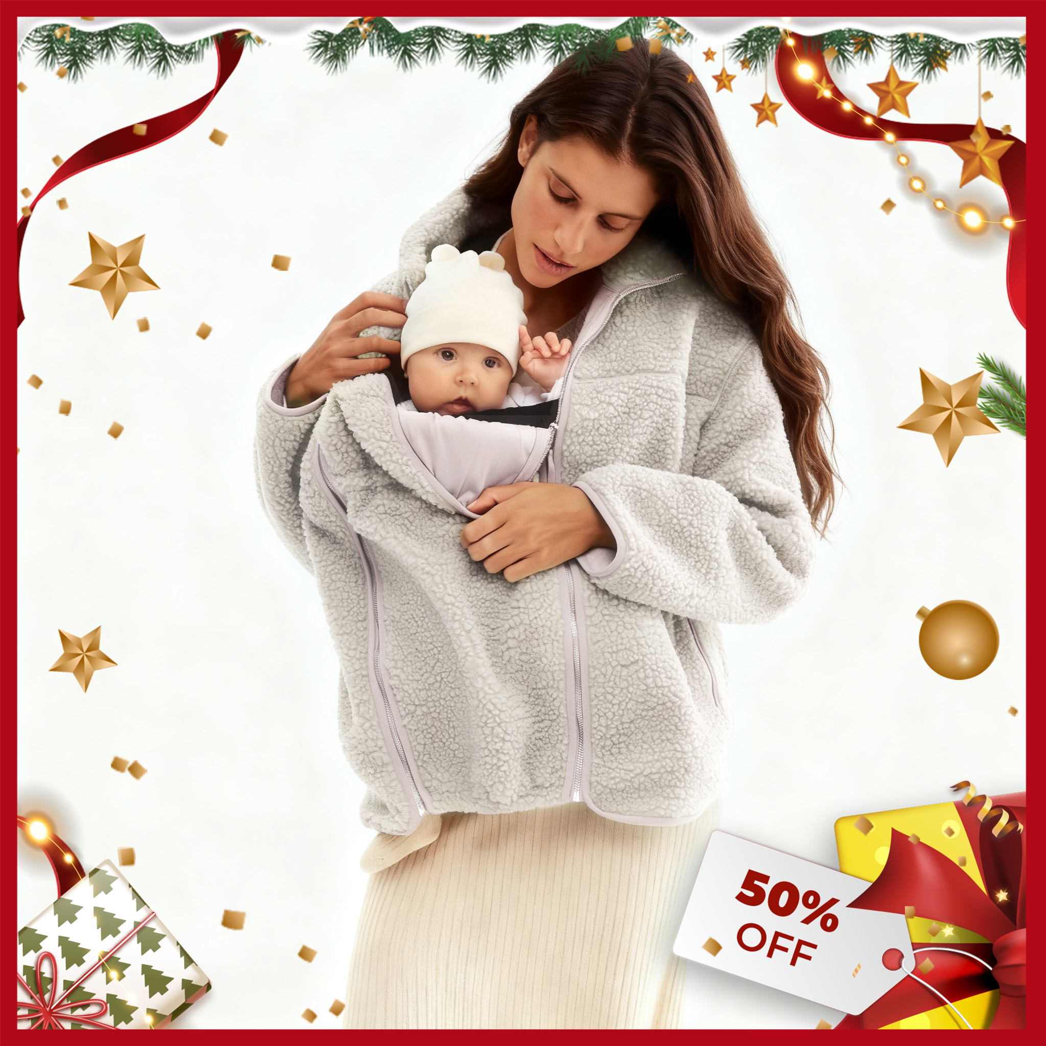 Pwest MAMA Before & After Babywearing Fleece Jacket & Vest (Buy 2 Free Shipping)