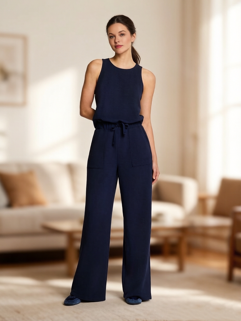 Summer AirEssential Rib Sleeveless Jumpsuit (Buy 2 Free Shipping)