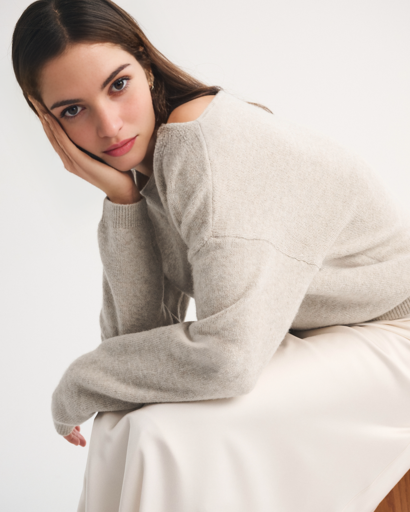 Wool-Blend Slash Sweater (Buy 2 Free Shipping)