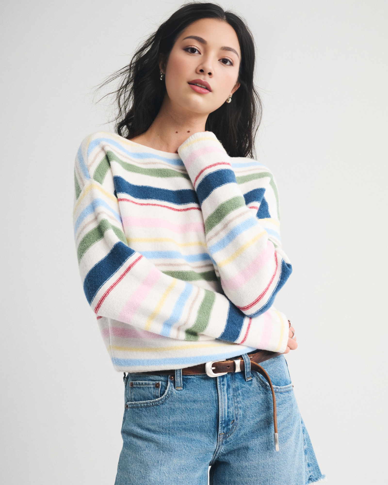 Wool-Blend Slash Sweater (Buy 2 Free Shipping)