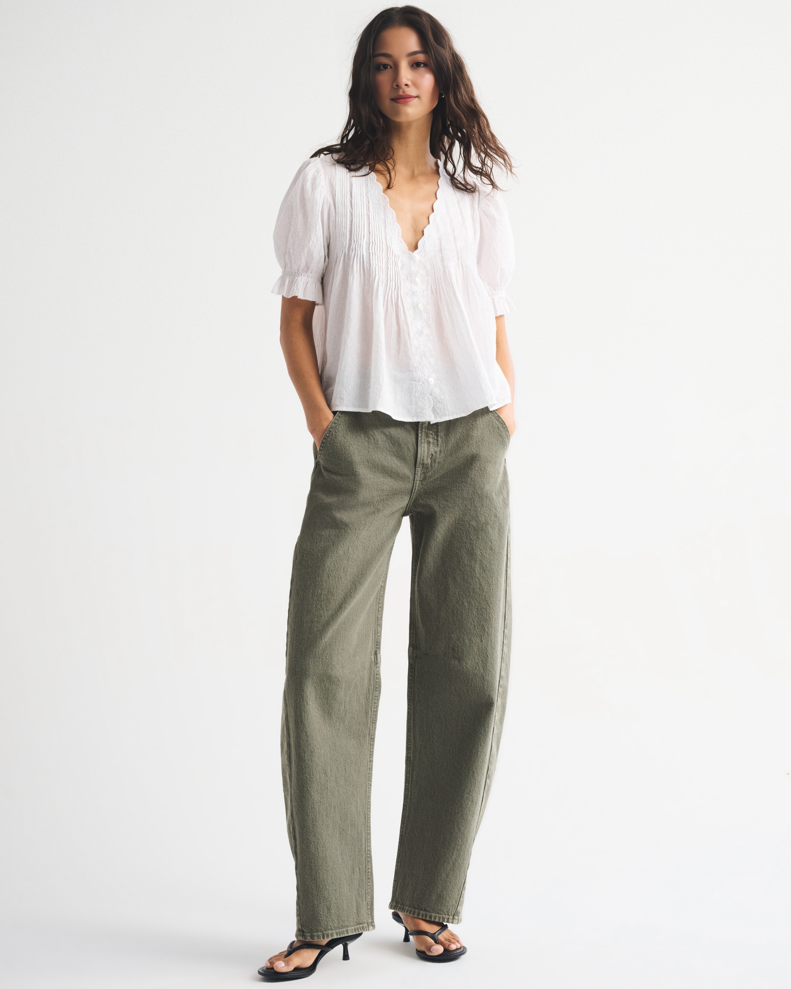 High Rise Barrel Jean (Buy 2 Free Shipping)