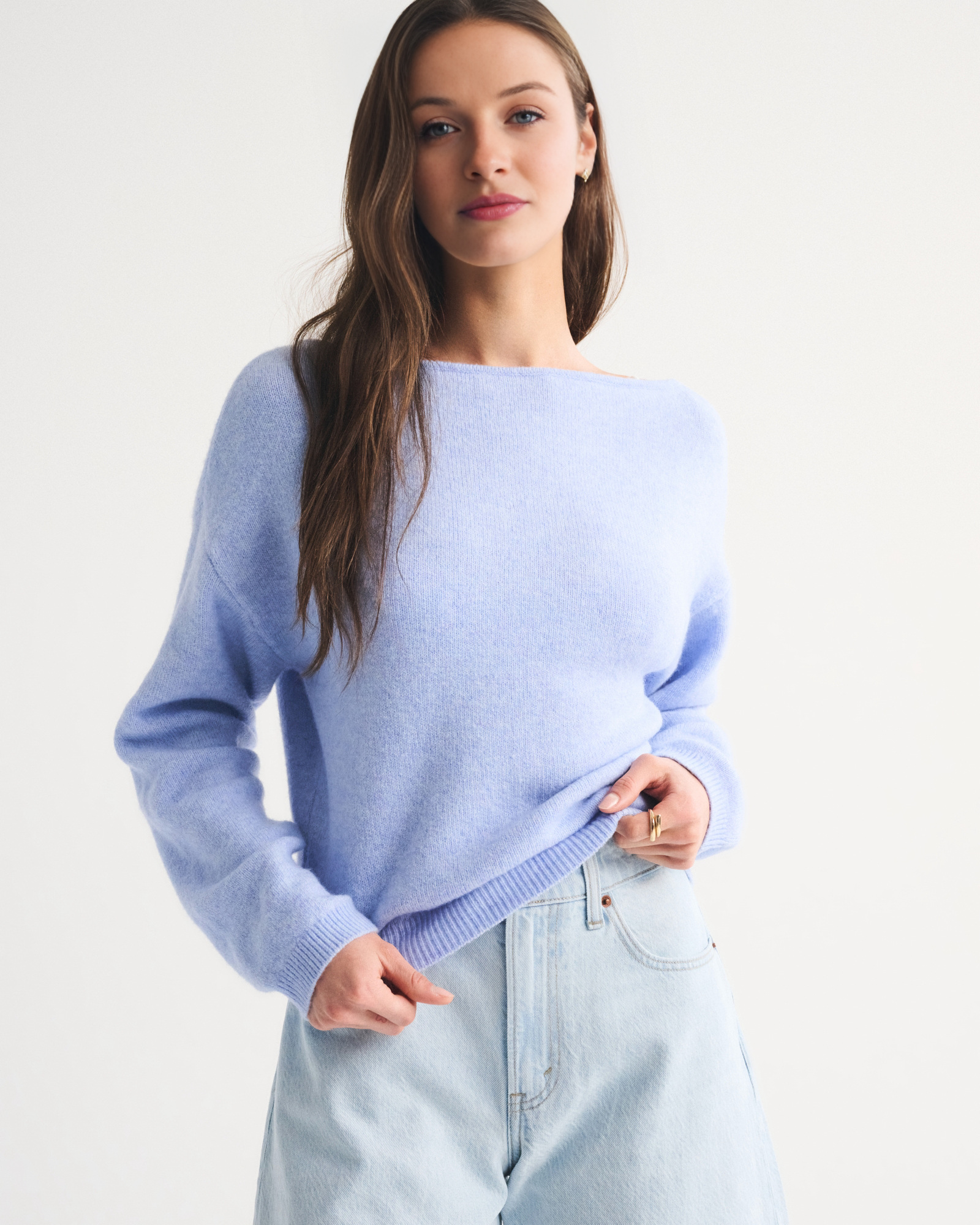 Wool-Blend Slash Sweater (Buy 2 Free Shipping)