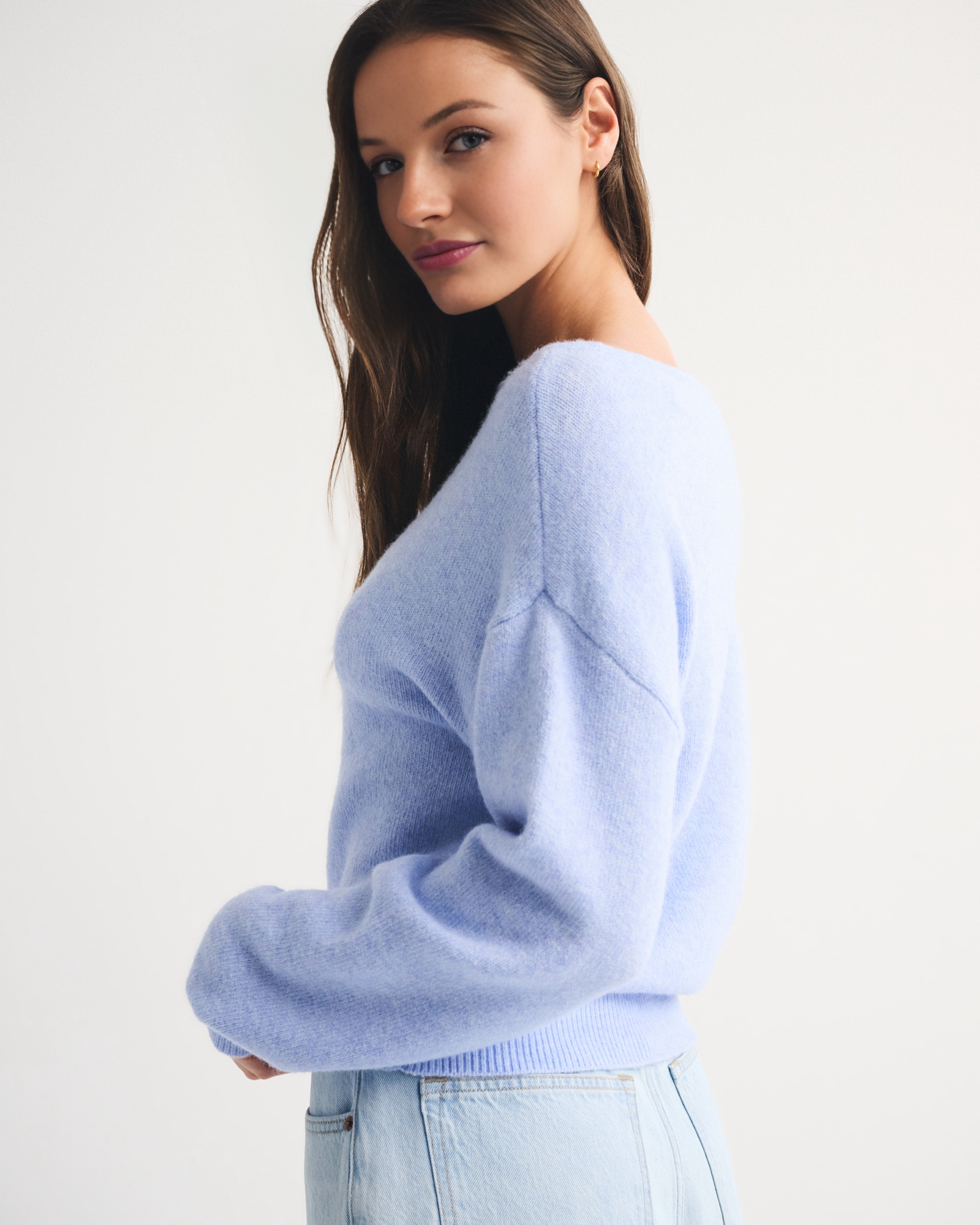 Wool-Blend Slash Sweater (Buy 2 Free Shipping)