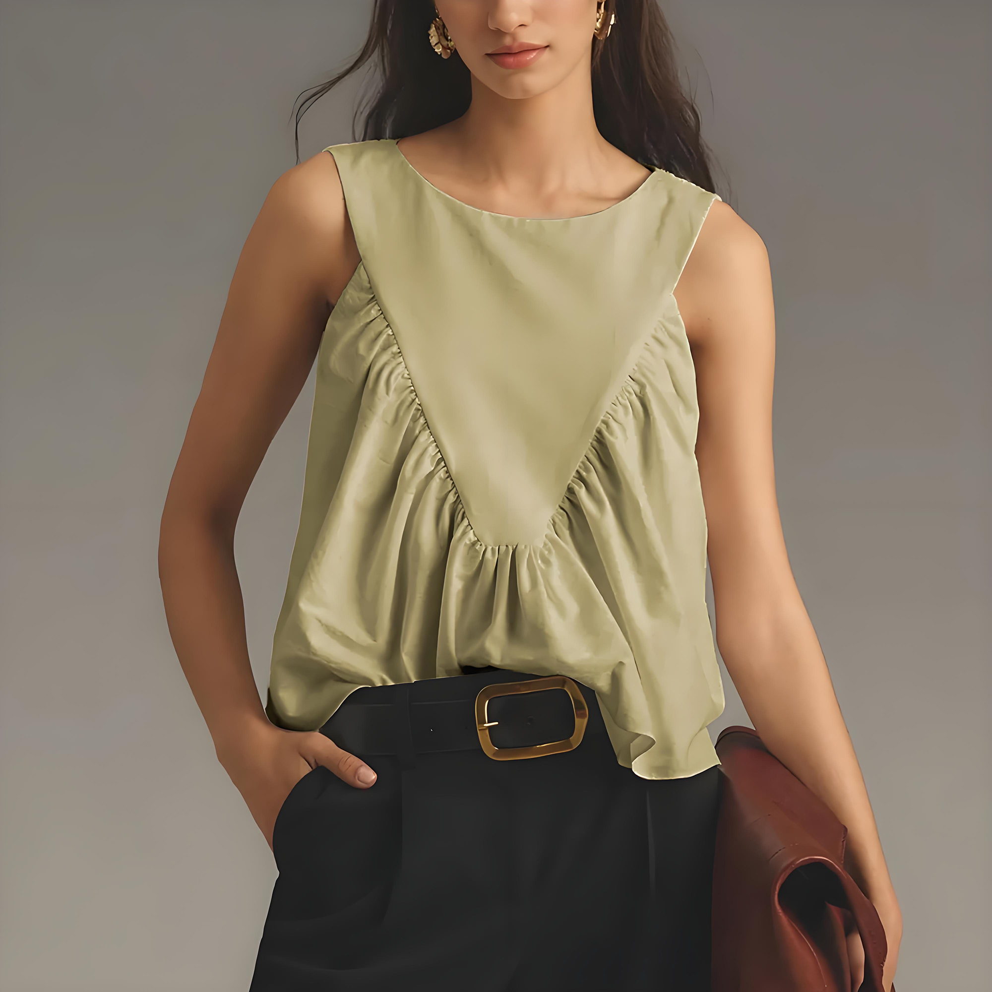 Mare Mare Shirred Swing Tank(Buy 2 Free Shipping)