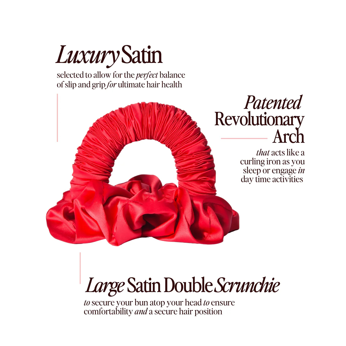 Double Satin Scrunchie (Buy 2 Free Shipping)