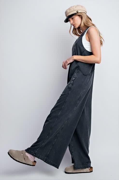 Relaxed Fit Wide Leg Jumpsuit(Buy 2 Free Shipping)
