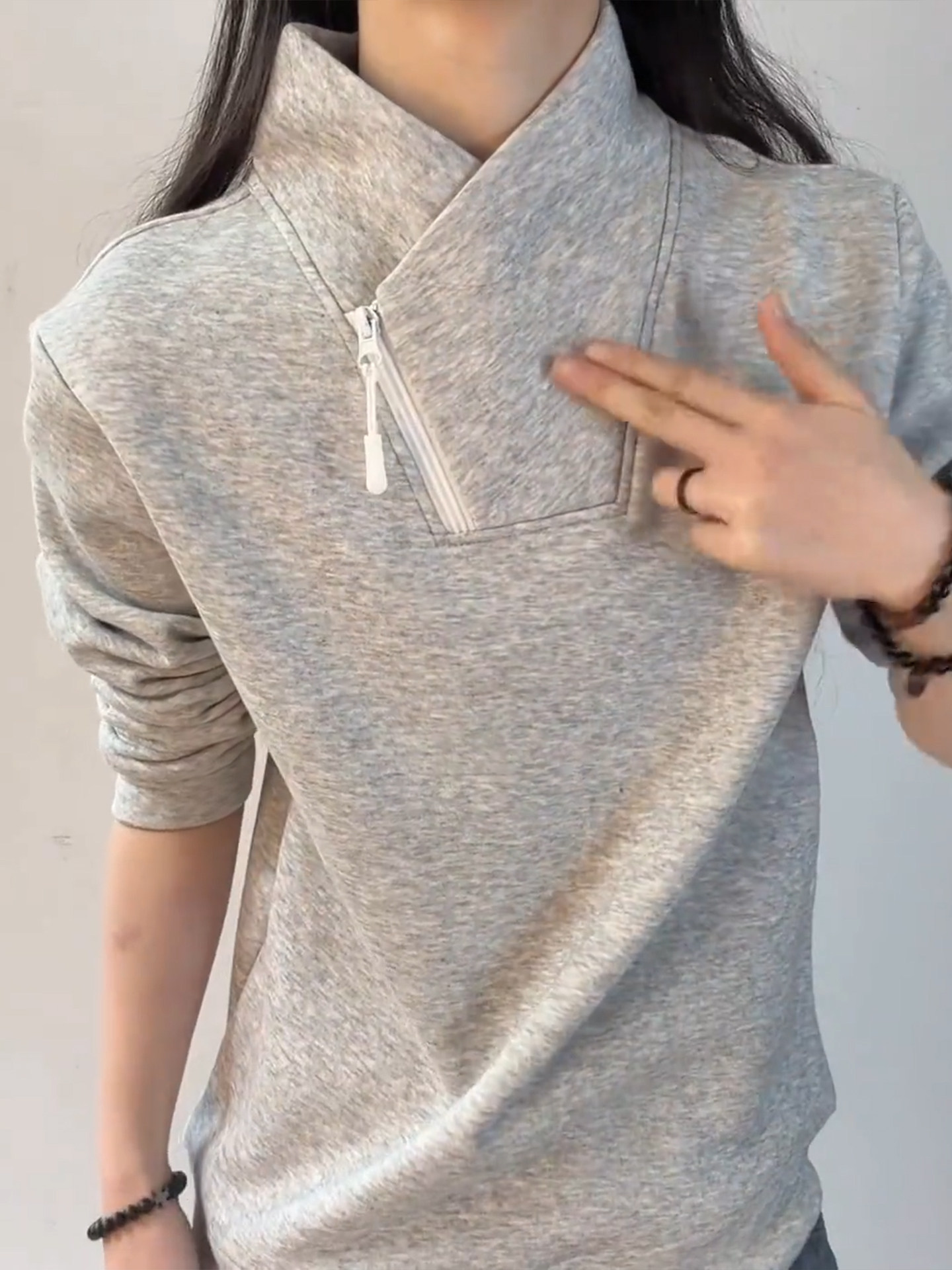 Stand Collar Pullover Sweatshirt (Buy 2 Free Shipping)