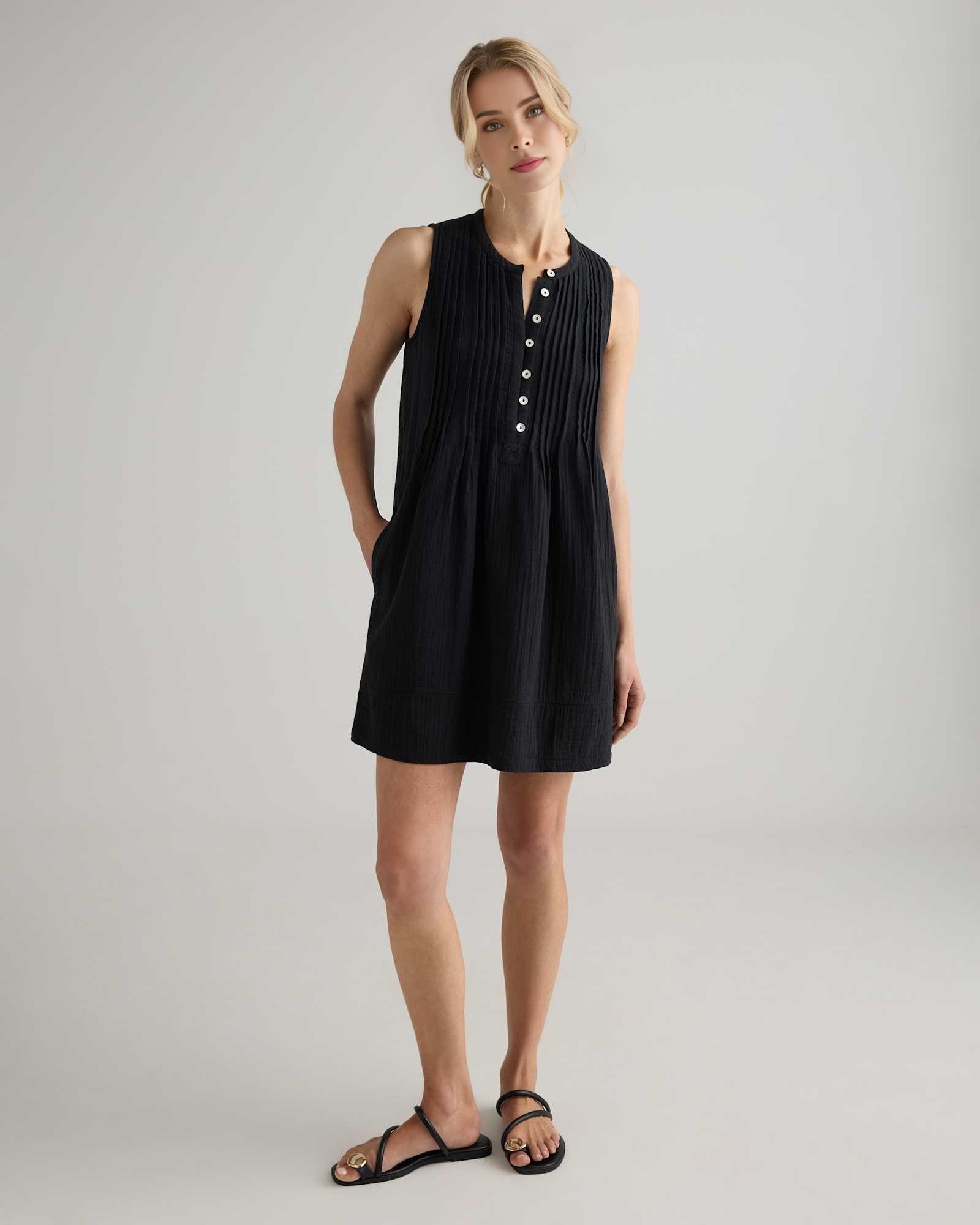 Gauze Sleeveless Swing Dress (Buy 2 Free Shipping)