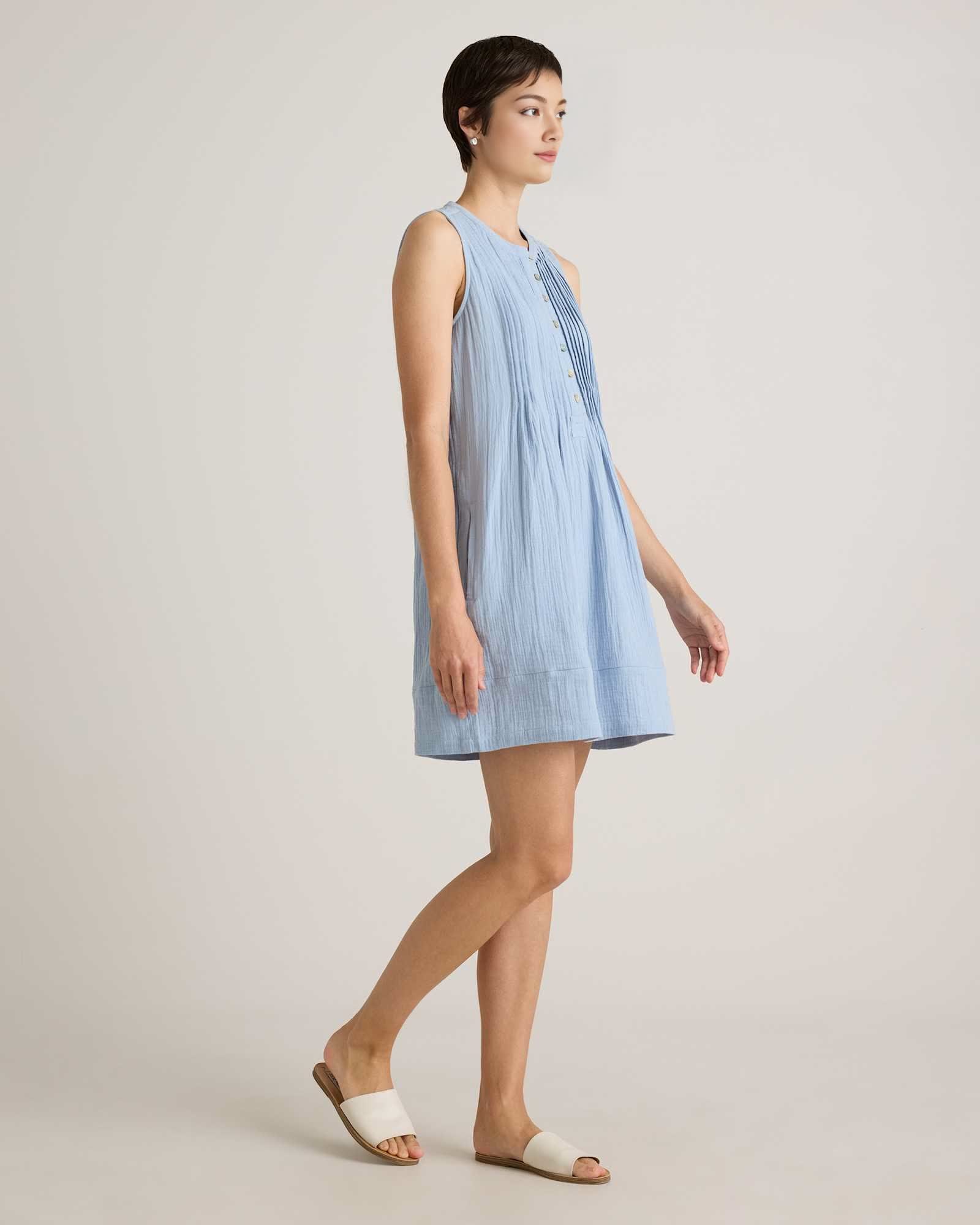 Gauze Sleeveless Swing Dress (Buy 2 Free Shipping)