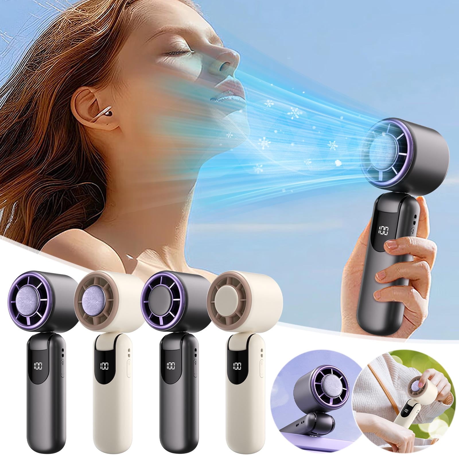 Portable Ice Cooling Handheld Fan(Buy 2 Free Shipping)