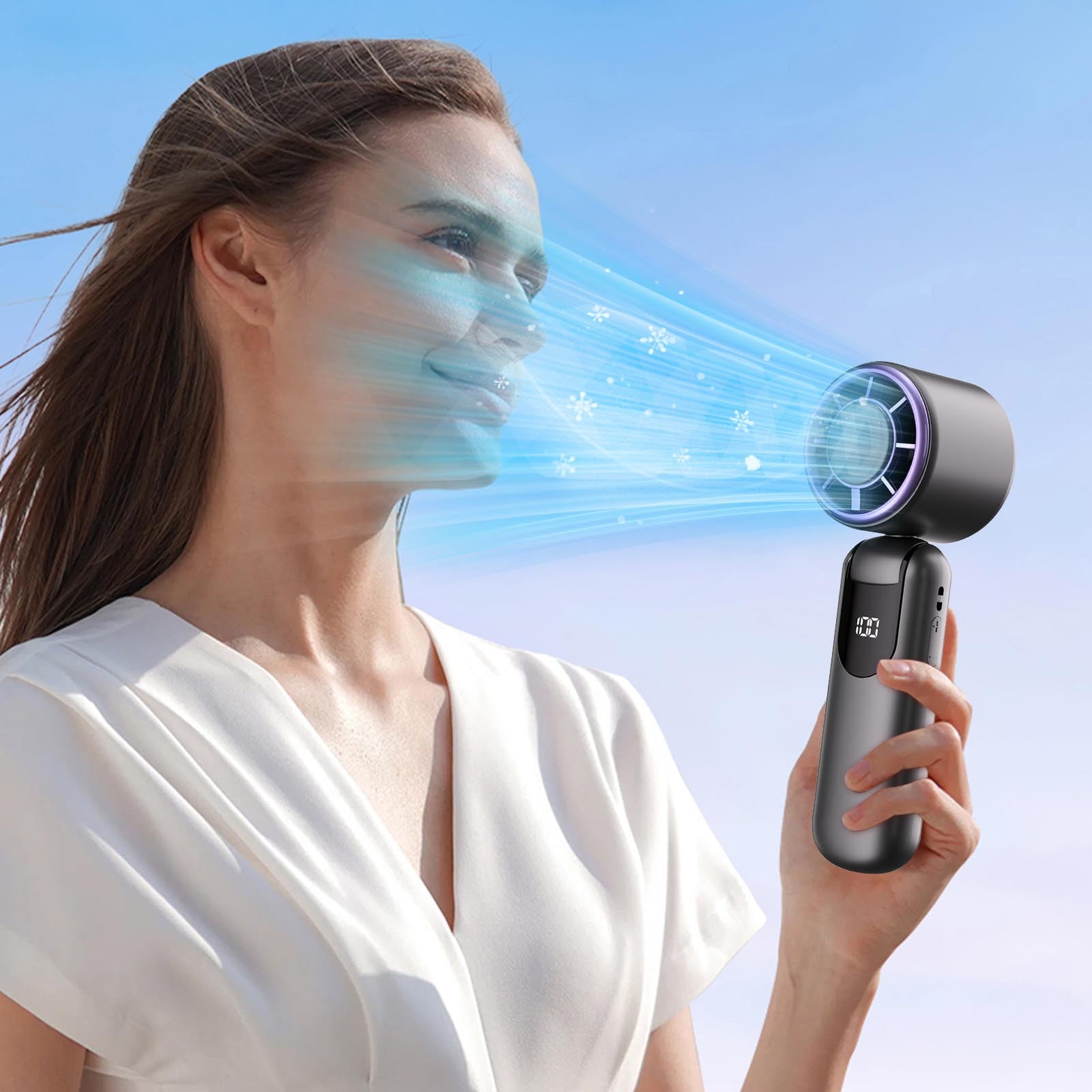 Portable Ice Cooling Handheld Fan(Buy 2 Free Shipping)