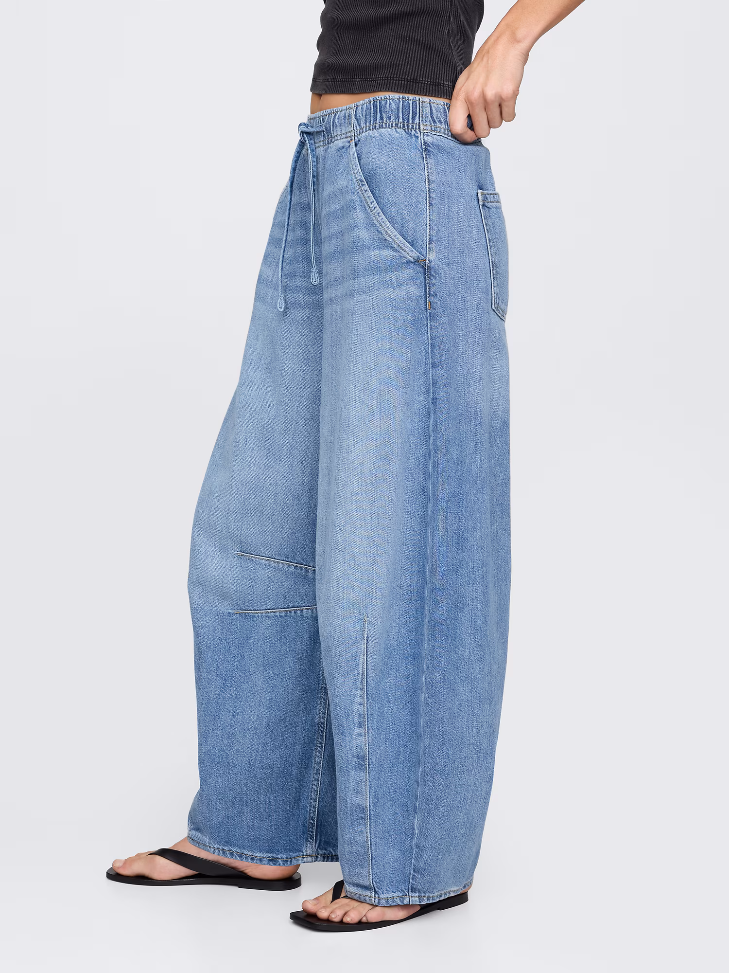Mid Rise Easy Horseshoe Jeans (Buy 2 Free Shipping)