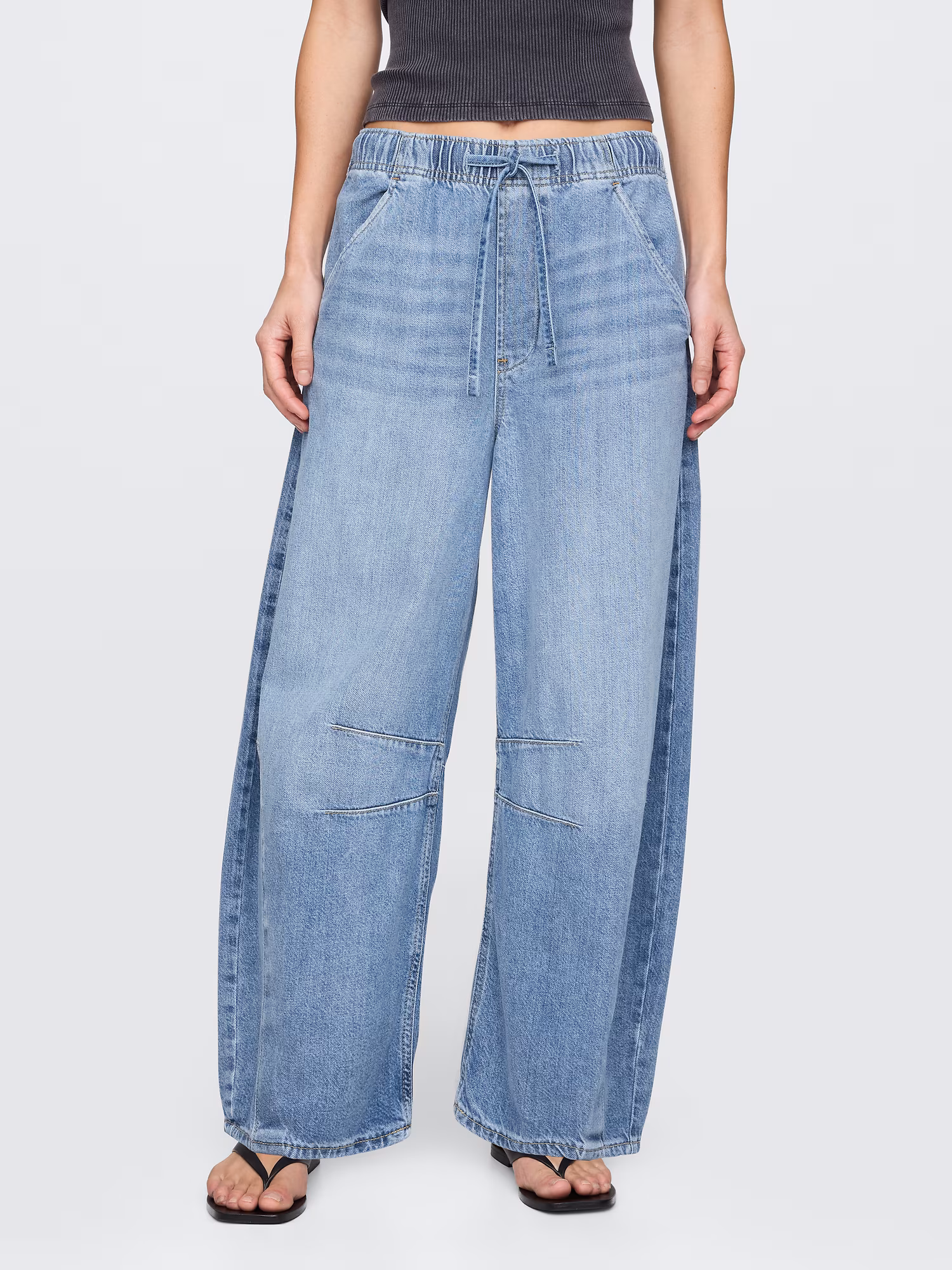 Mid Rise Easy Horseshoe Jeans (Buy 2 Free Shipping)