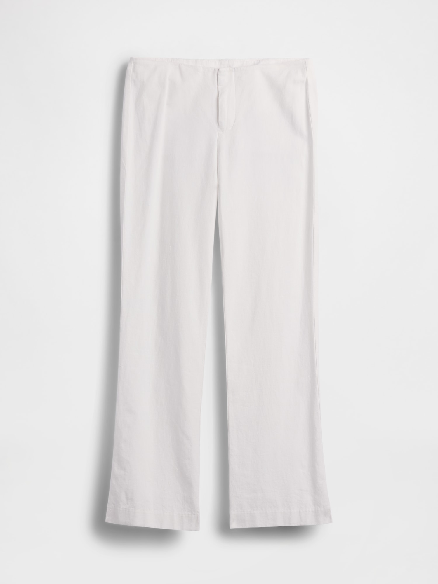 Low Rise Linen-Blend Flare Pants (Buy 2 Free Shipping)