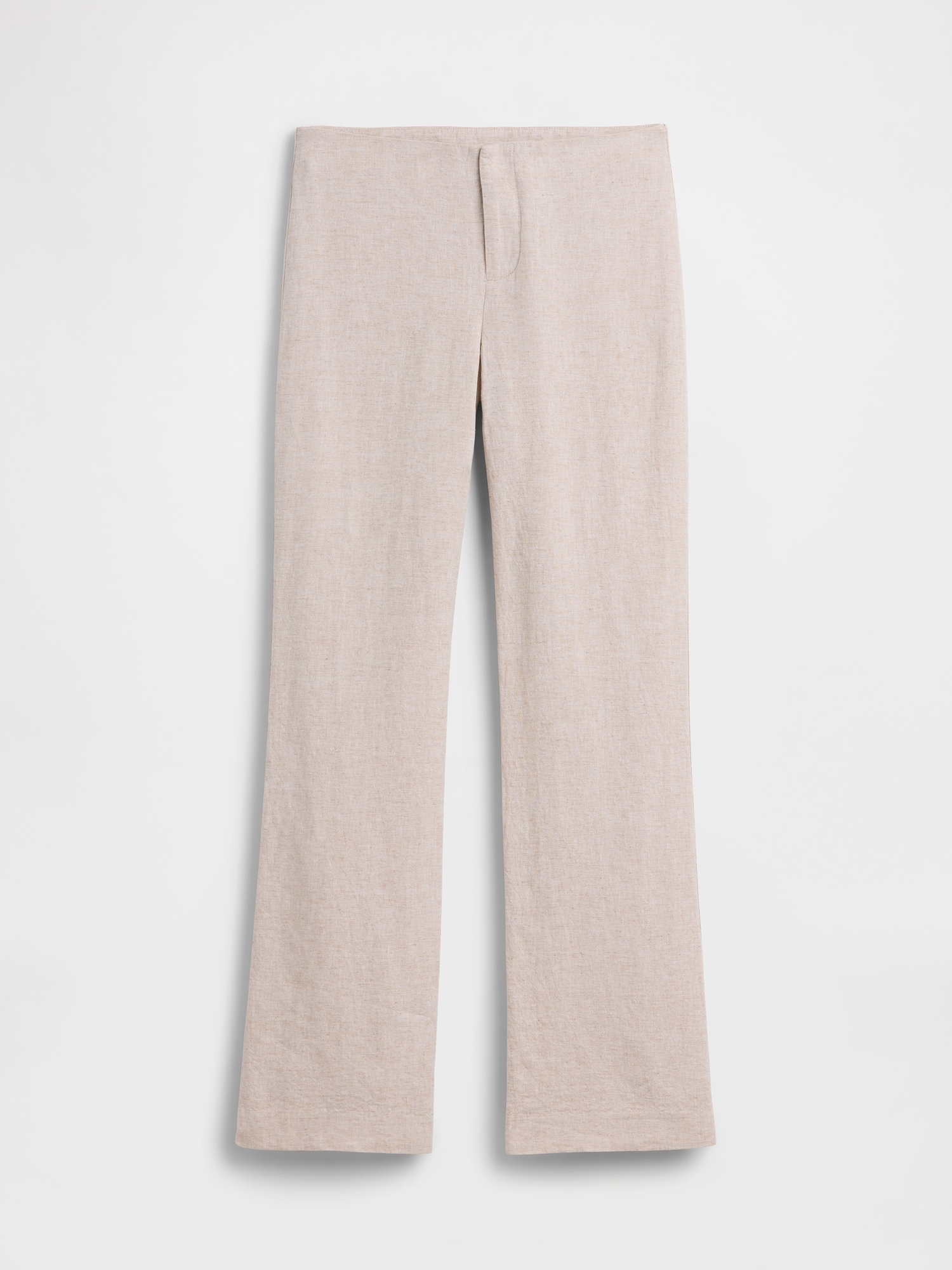 Low Rise Linen-Blend Flare Pants (Buy 2 Free Shipping)