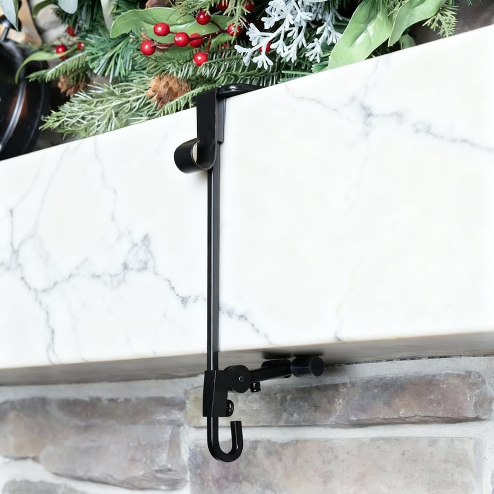 Fireplace Stocking and Garland Hanger