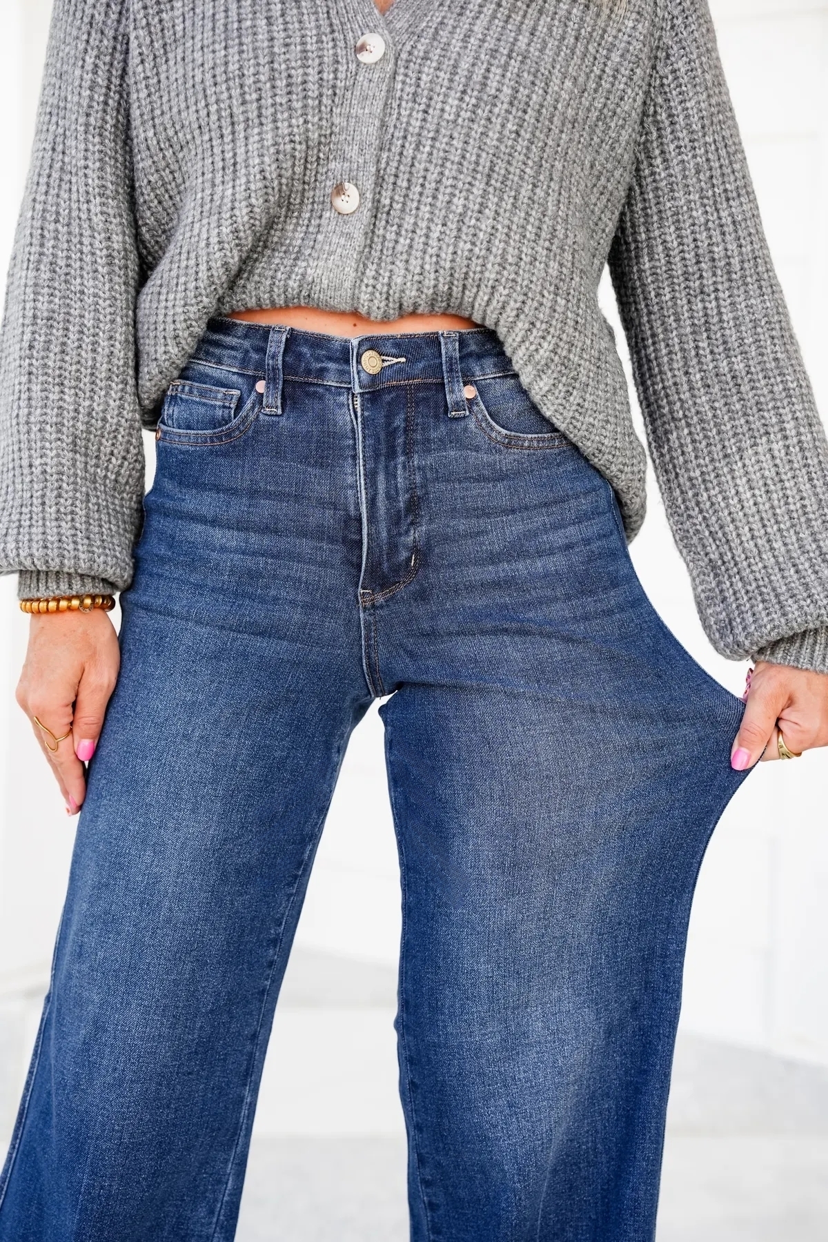 🔥LAST DAY 60% OFF 🔥High Rise Tummy Control Wide Leg Jeans (Buy 2 Free Shipping)